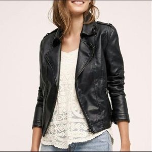Anthropologie JKT Faux Leather Jacket